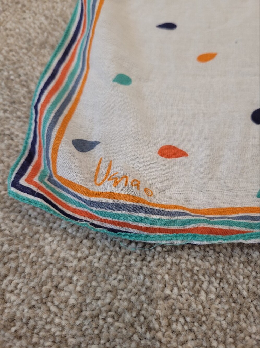 Vera Vintage Womens Cotton Scarf - Picture 2 of 4